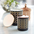 Chevron Copper Scented Candle Small