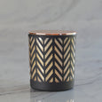 Chevron Copper Scented Candle Large