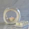 Oil Burner in White with Melts and Tea Lights