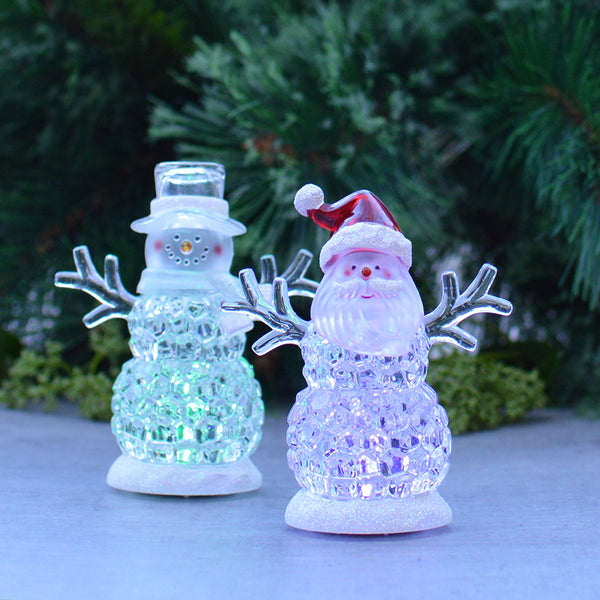 Santa with LED light Christmas Decoration