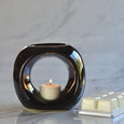 Oil Burner in Black with Melts and Tea Lights