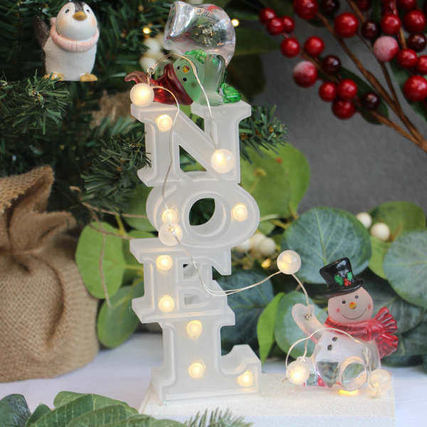 Noel LED light with snowmen