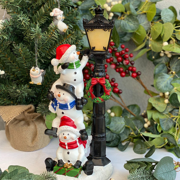 Lantern with Snowmen